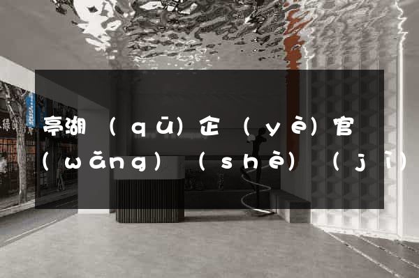 亭湖區(qū)企業(yè)官網(wǎng)設(shè)計(jì)