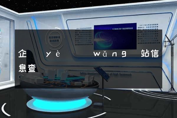 企業(yè)網(wǎng)站信息查詢