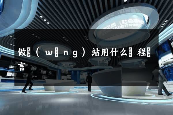 做網(wǎng)站用什么編程語言