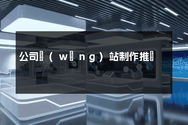 公司網(wǎng)站制作推廣