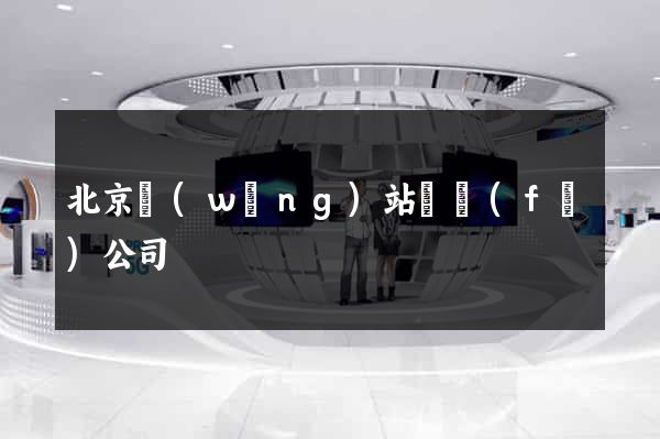 北京網(wǎng)站開發(fā)公司