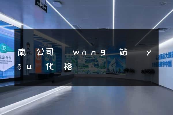 南寧公司網(wǎng)站優(yōu)化價格