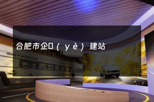 合肥市企業(yè)建站