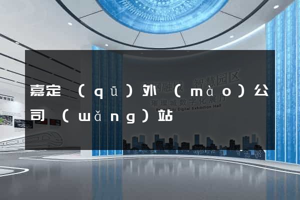 嘉定區(qū)外貿(mào)公司網(wǎng)站