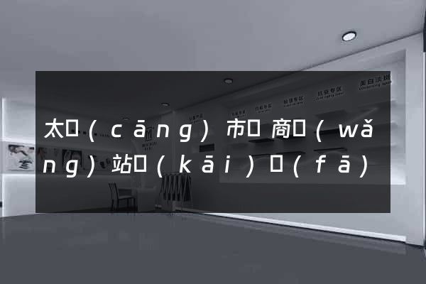 太倉(cāng)市電商網(wǎng)站開(kāi)發(fā)