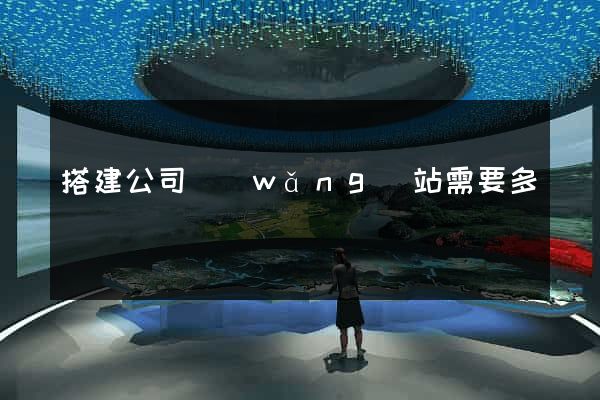 搭建公司網(wǎng)站需要多錢