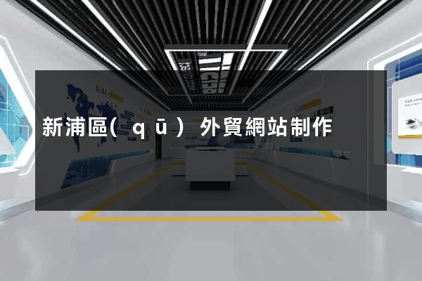 新浦區(qū)外貿網站制作
