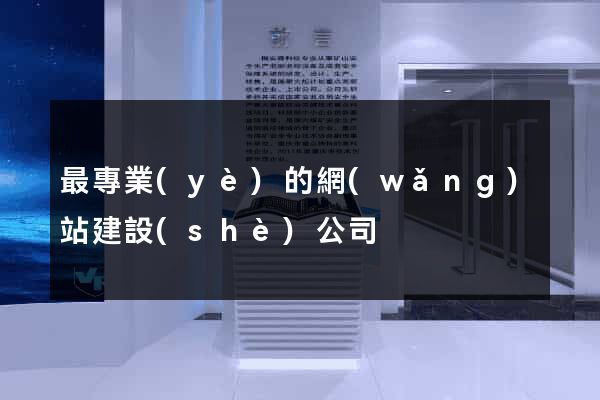最專業(yè)的網(wǎng)站建設(shè)公司