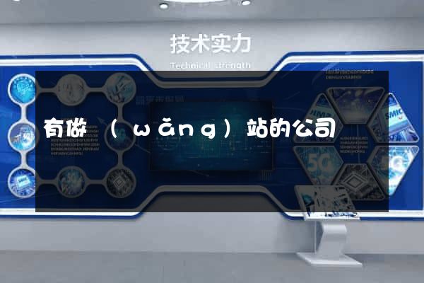 有做網(wǎng)站的公司嗎