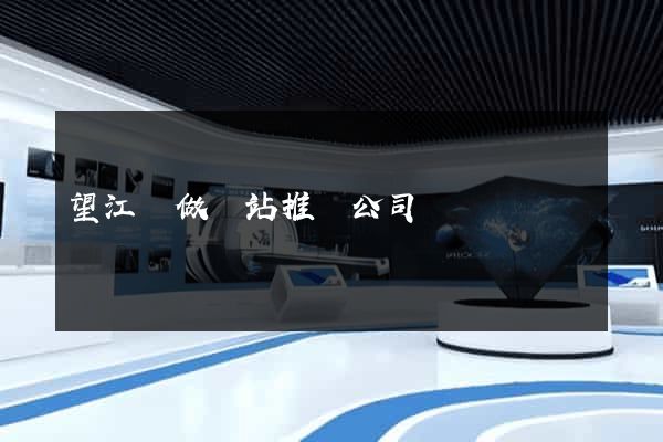 望江縣做網站推廣公司