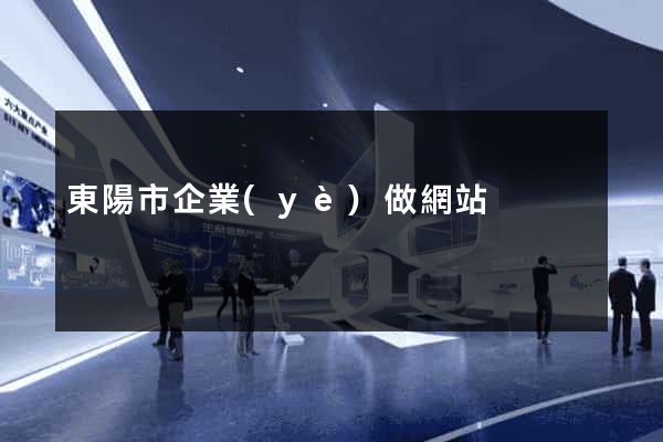 東陽市企業(yè)做網站