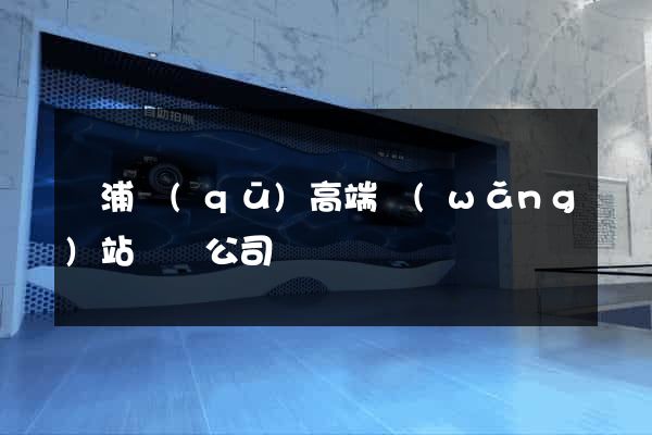 楊浦區(qū)高端網(wǎng)站設計公司