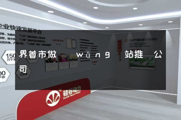 界首市做網(wǎng)站推廣公司