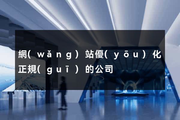 網(wǎng)站優(yōu)化正規(guī)的公司