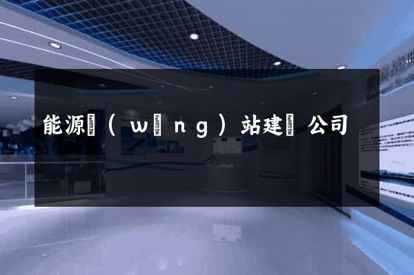 能源網(wǎng)站建設公司