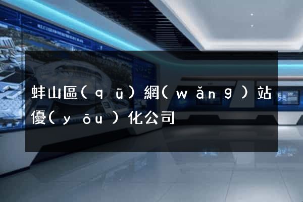 蚌山區(qū)網(wǎng)站優(yōu)化公司