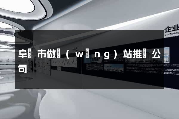 阜陽市做網(wǎng)站推廣公司