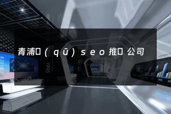 青浦區(qū)seo推廣公司
