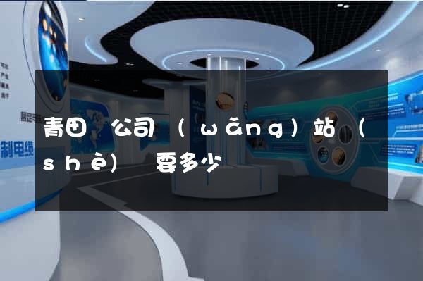 青田縣公司網(wǎng)站設(shè)計要多少錢