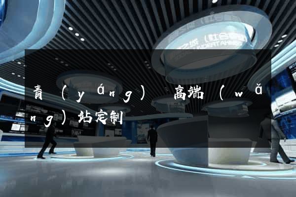 青陽(yáng)縣高端網(wǎng)站定制