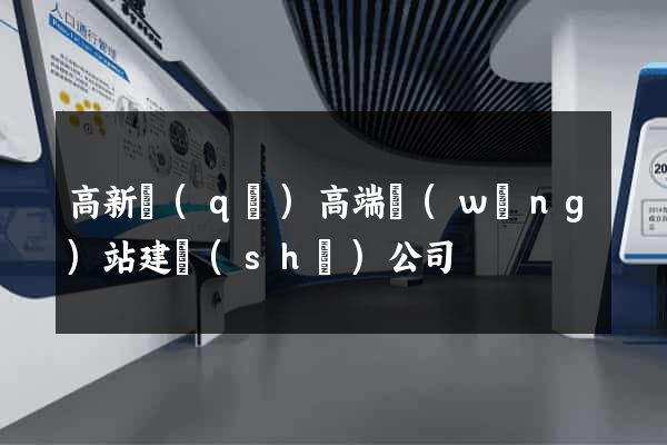高新區(qū)高端網(wǎng)站建設(shè)公司