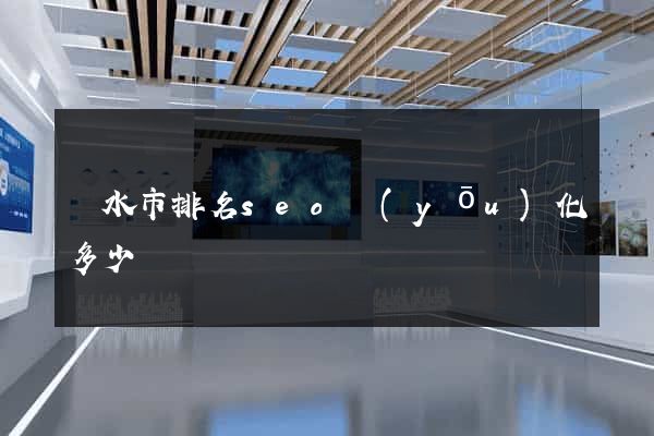 麗水市排名seo優(yōu)化多少錢